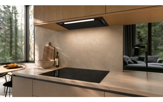 Sirius SM913BK 52 см – черен аспиратор за пълно вграждане, 610 м³/ч